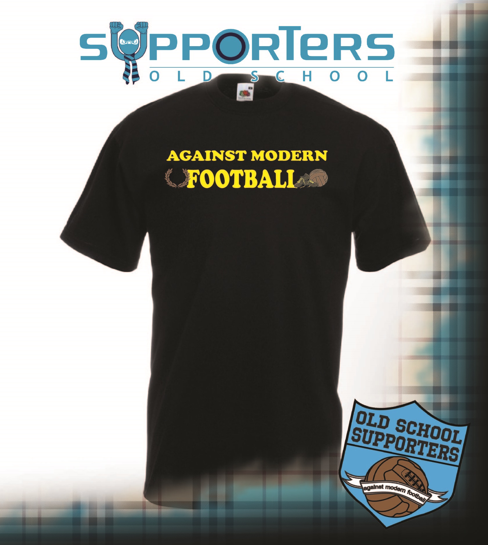 AGAINST MODERN FOOTBALL – T-shirt – old school supporters